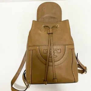 Tory Burch Brown Serif Tan Leather Backpack Tory Burch | Bags | Tory Burch Serif T Leather Backpack  main image 2